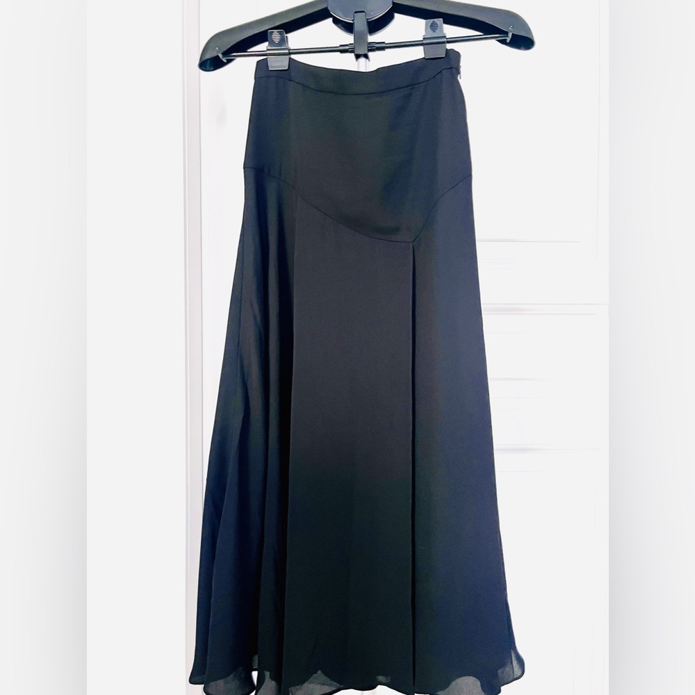 Banana Republic Black Chiffon Skirt